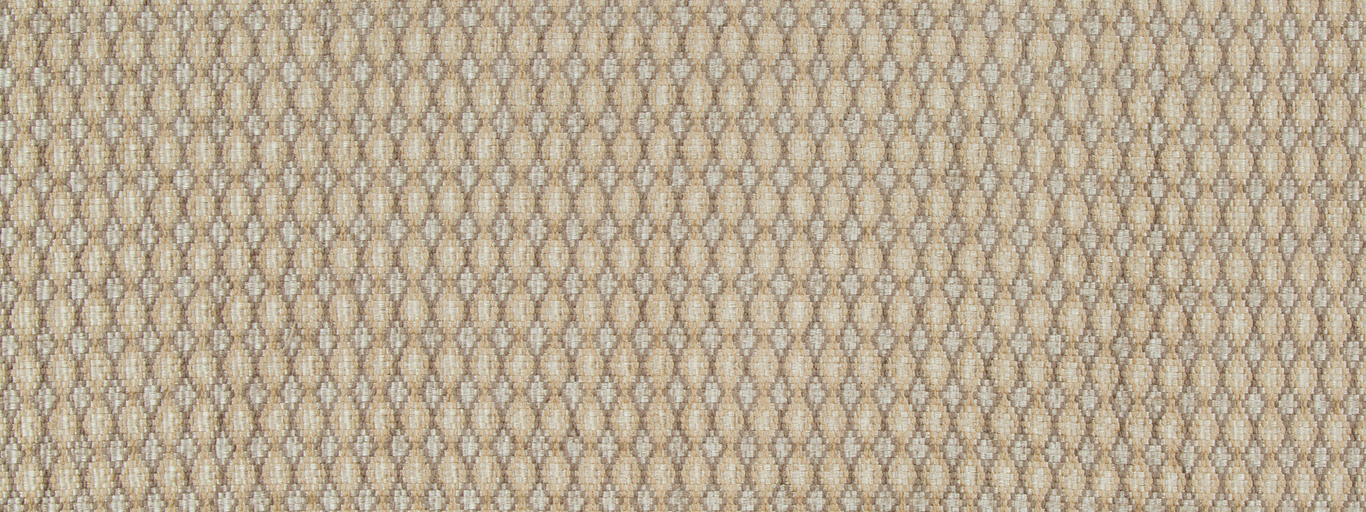 Beige and tan diamond lattice woven fabric texture; upholstery material for furniture.