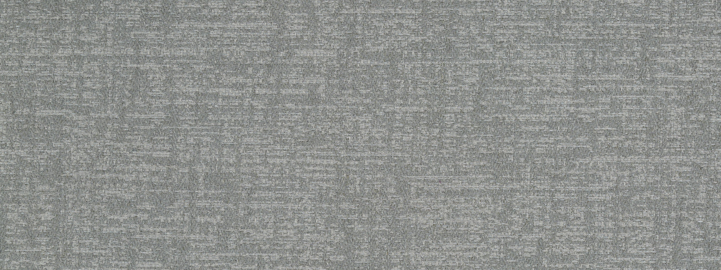 Gray heather upholstery fabric with marled specks; soft woven texture suitable for furniture.