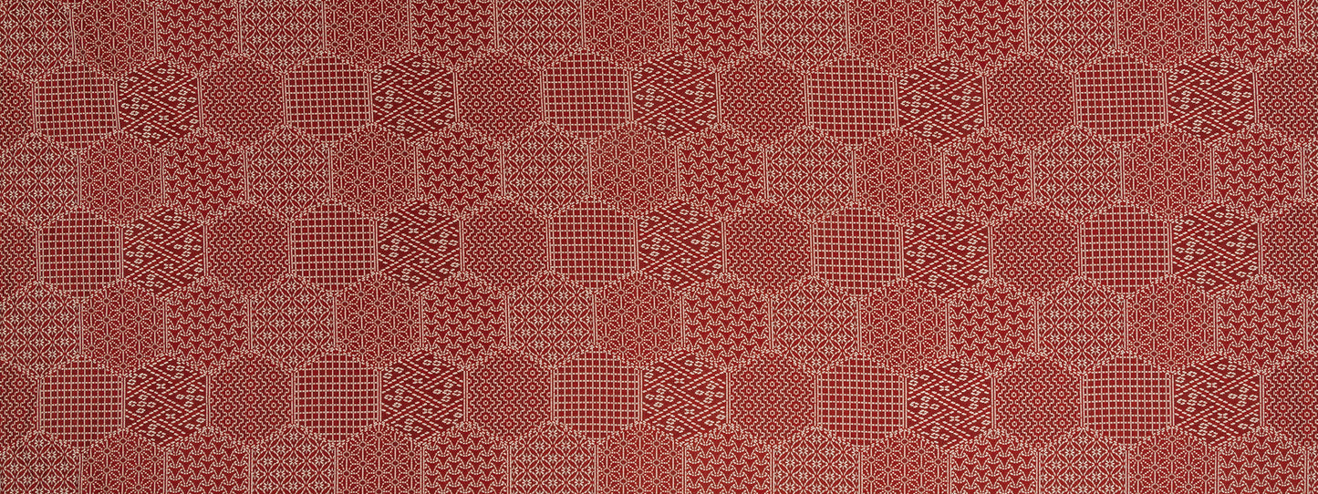 Robert Allen Stitched Hex | Henna  Upholstery     - 247126