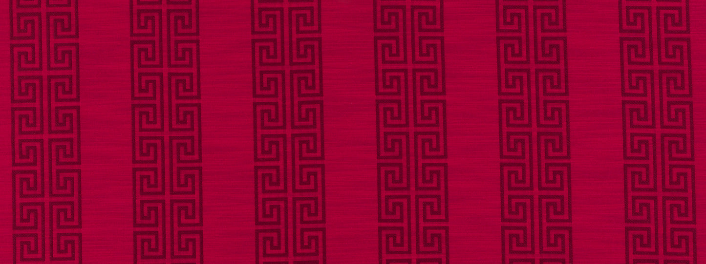 Robert Allen Greek Stripe | Cassis  Upholstery     - 247147