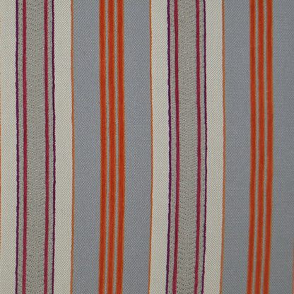 D.V. KAP HOME   24" x 24" Hambo Pillow - Orange Stripes    - 2475-O-2424