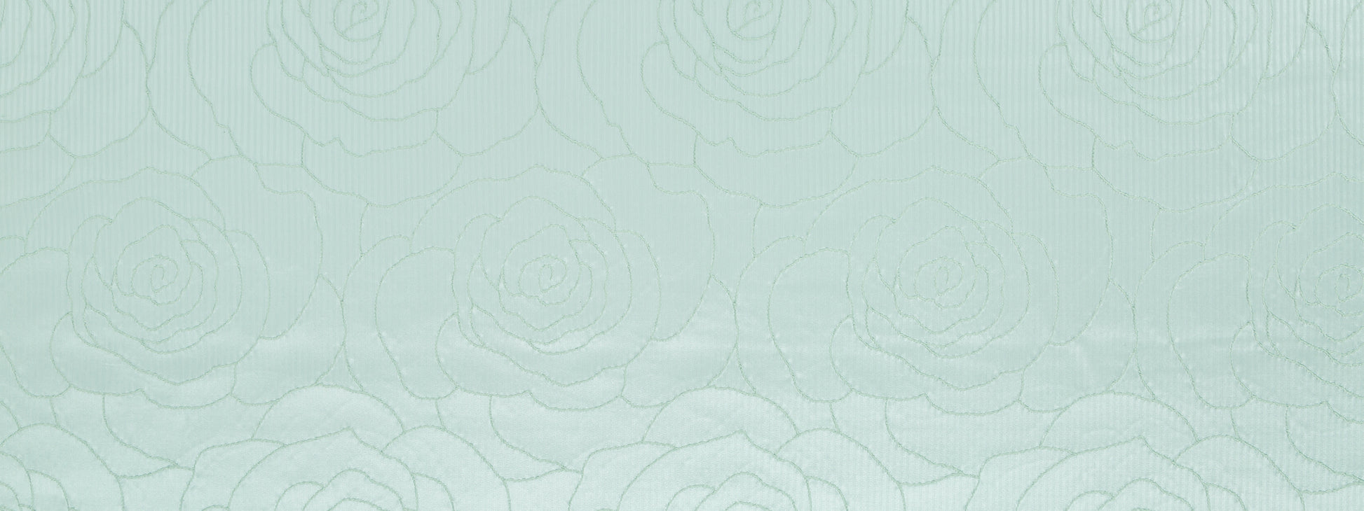 Light mint green fabric with subtle embossed camellia pattern and textured surface.