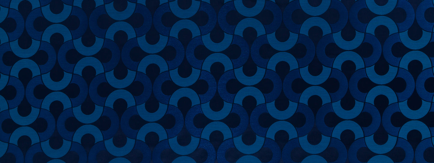 Beacon Hill Setting Circle | Batik Blue  Drapery     - 247713