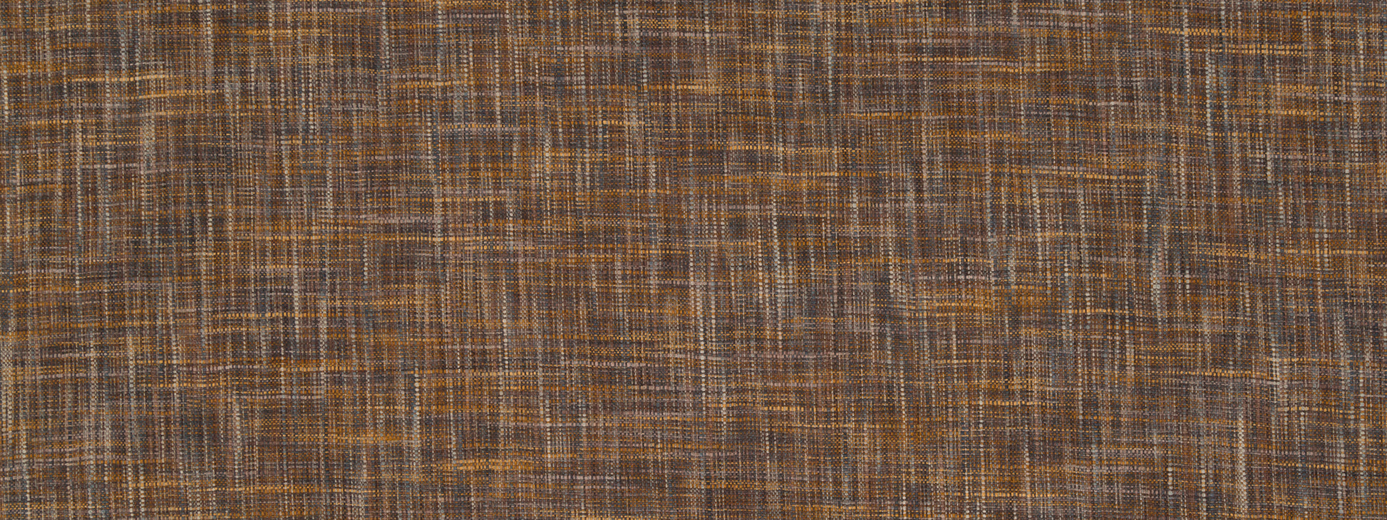 Brown woven fabric texture with tan and ochre crosshatch; rustic linen-like drapery fabric.