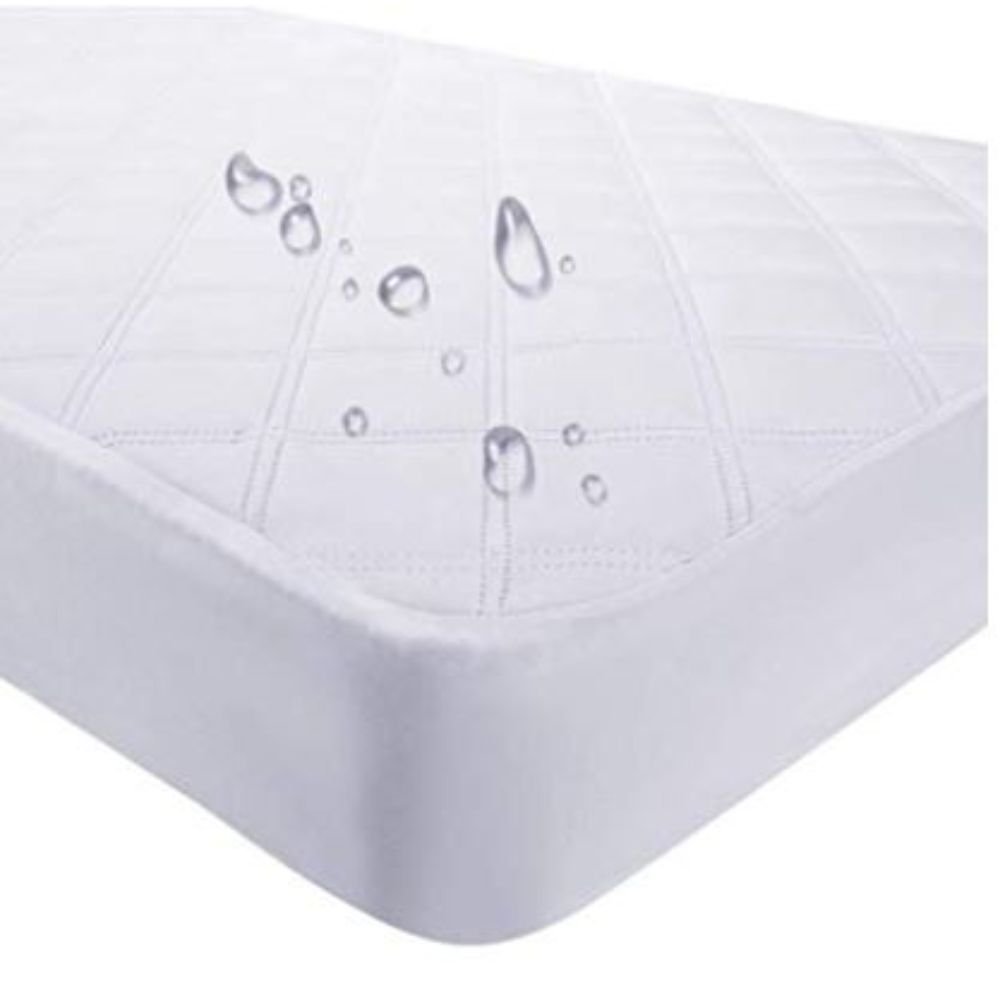 9" Waterproof Bamboo Terry Crib Mattress Pad Liner Mattress Cover Only.