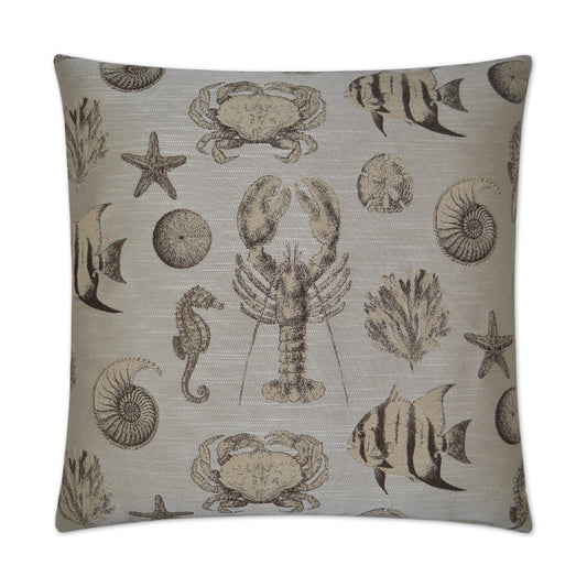 D.V. KAP HOME   24" x 24" Seafaring Pillow - Sand Beach    - 2492-S-2424
