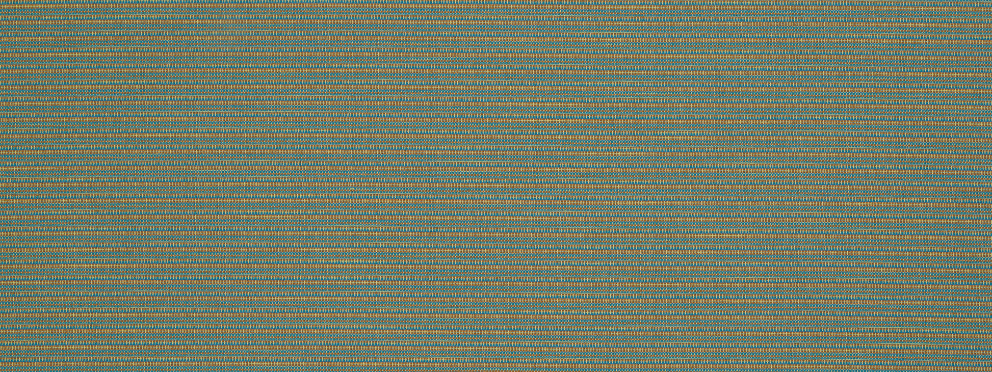 Teal and mustard striped woven fabric swatch with a textured surface, ideal for upholstery.