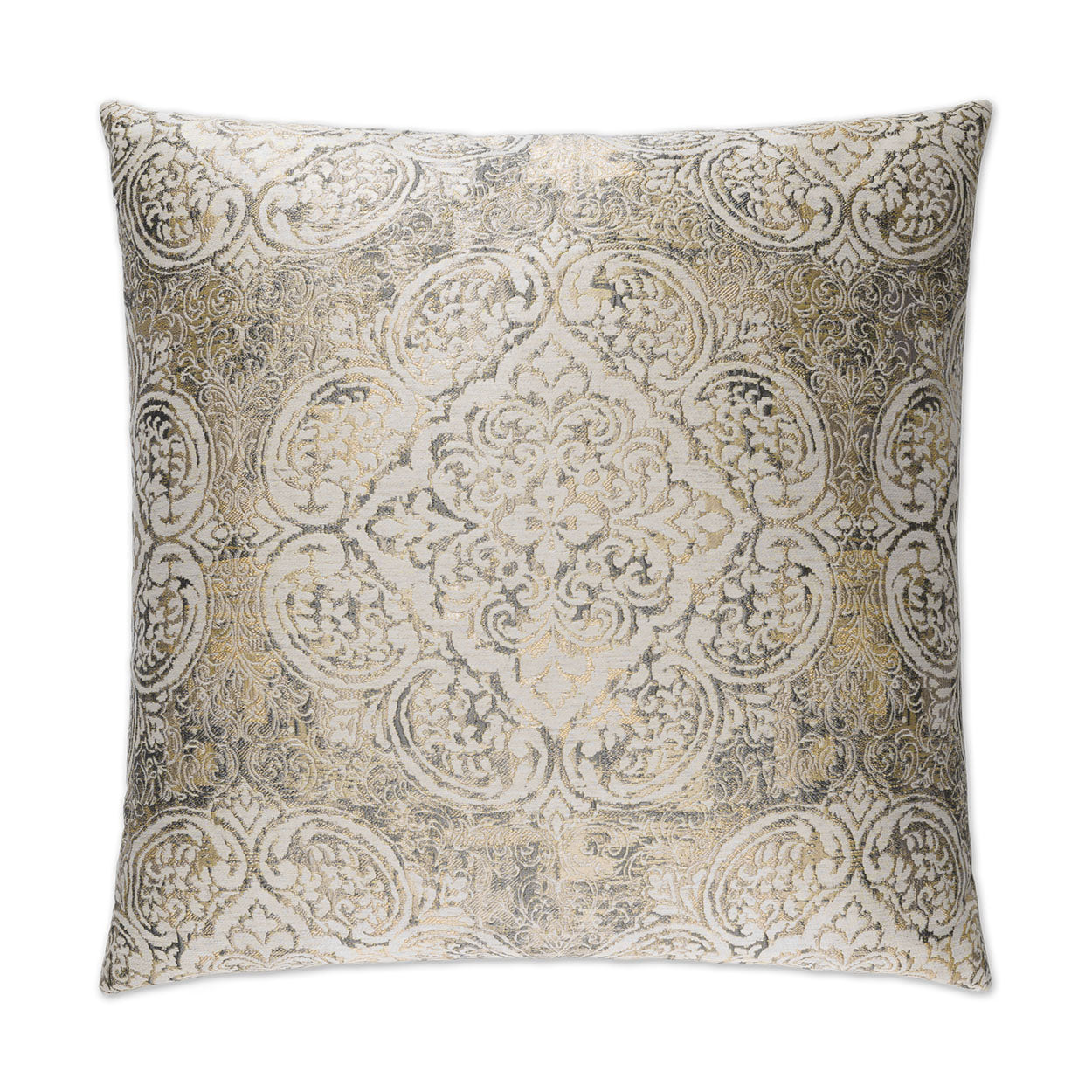 D.V. KAP HOME   24" x 24" Vogue Pillow - Pewter Traditional    - 2497-P-2424
