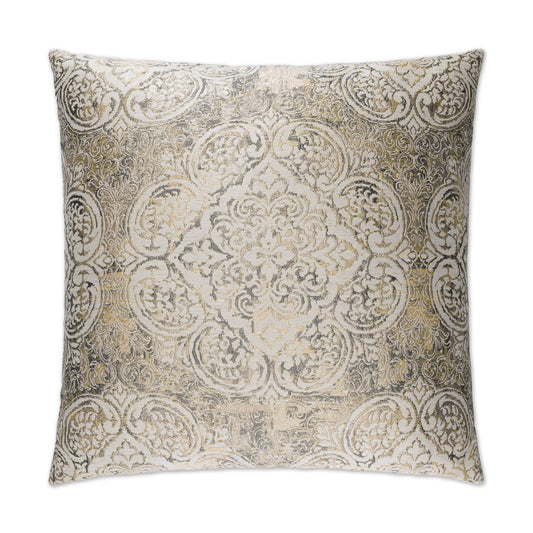 D.V. KAP HOME   24" x 24" Vogue Pillow - Pewter Traditional    - 2497-P-2424