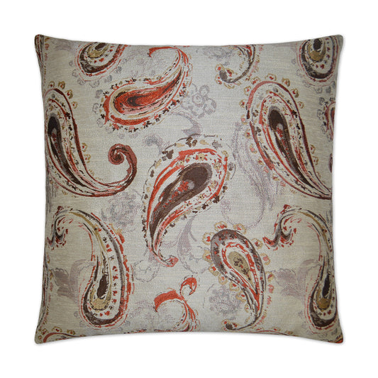 D.V. KAP HOME   24" x 24" Bancroft Pillow - Brick Traditional    - 2507-B-2424