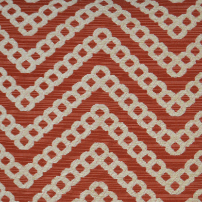 D.V. KAP HOME   24" x 24" Daumier Pillow - Mango Chevron    - 2510-M-2424