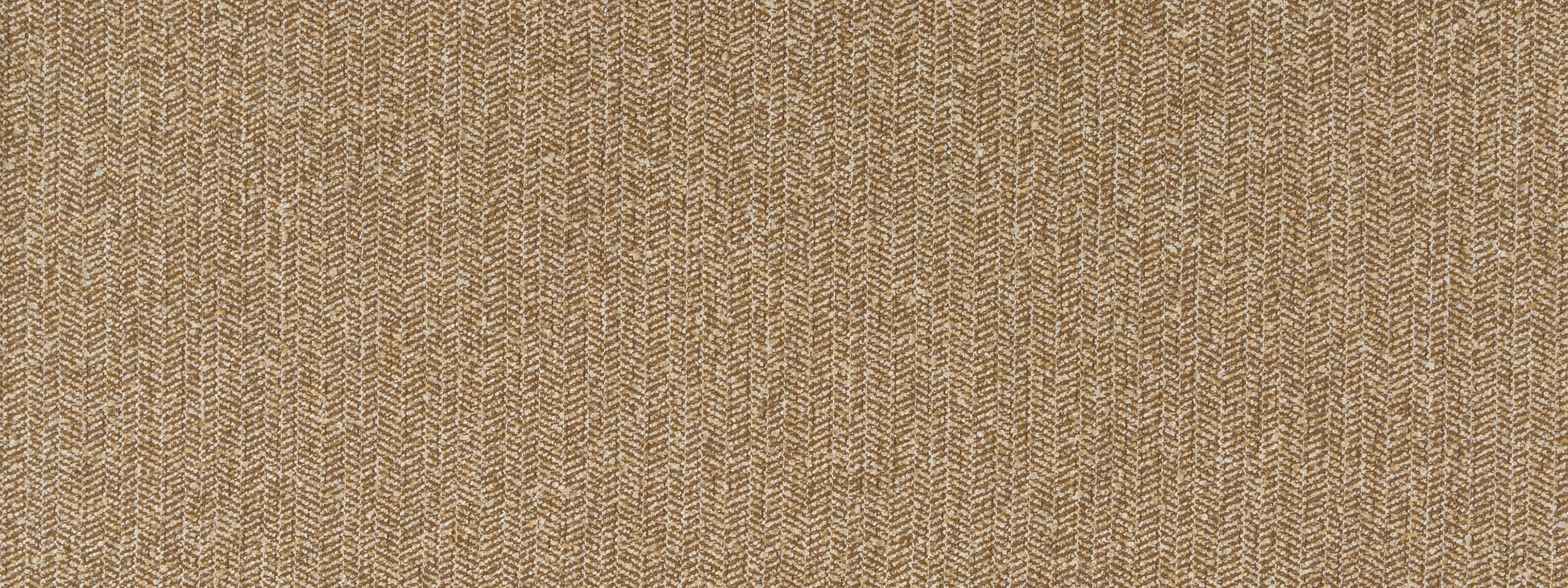 Walnut-toned woven fabric with a tight chevron-like pattern & burlap texture; rustic upholstery material.
