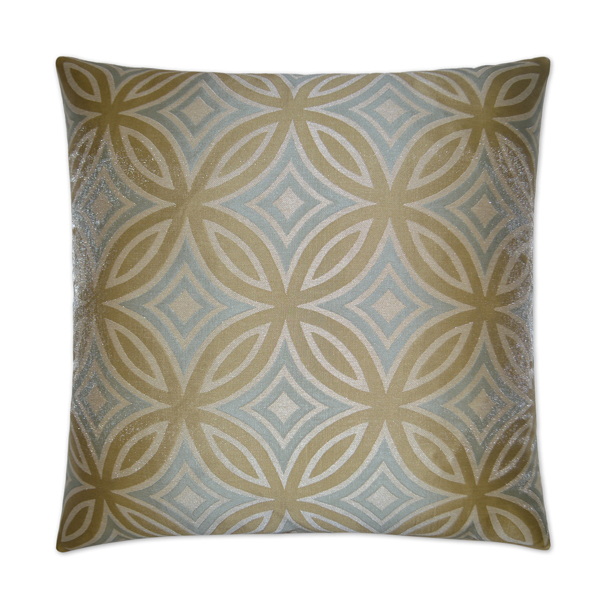 D.V. KAP HOME   24" x 24" Alana Pillow Transitional, Circular - Dots    - 2513-2424