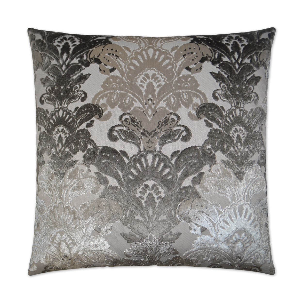 D.V. KAP HOME   24" x 24" Schubert Pillow - Platinum Glam, Traditional    - 2522-P-2424