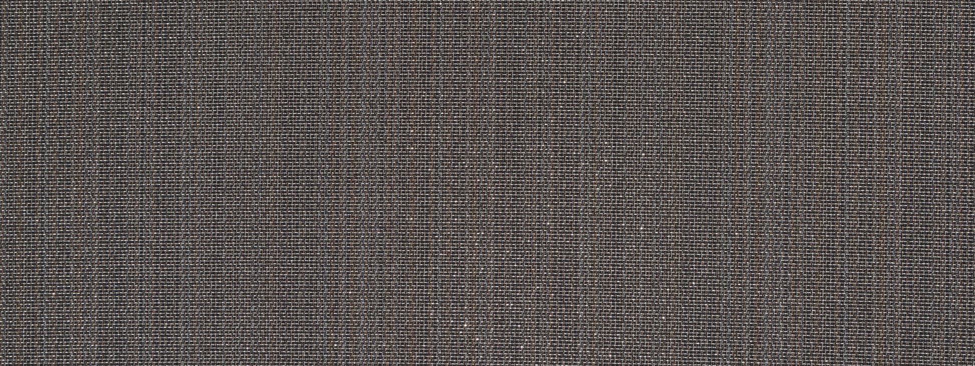 Close-up of graphite tweed upholstery fabric weave with subtle speckled texture.