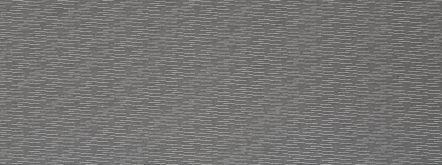 Gray woven fabric texture with fine horizontal lines and subtle tonal variation.