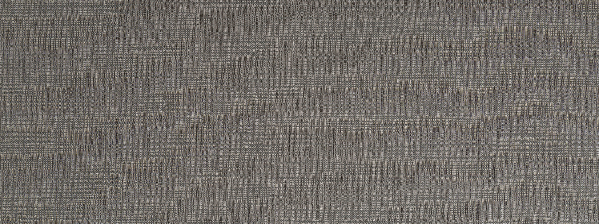 Gray woven upholstery fabric with subtle horizontal lines and a linen-like texture.