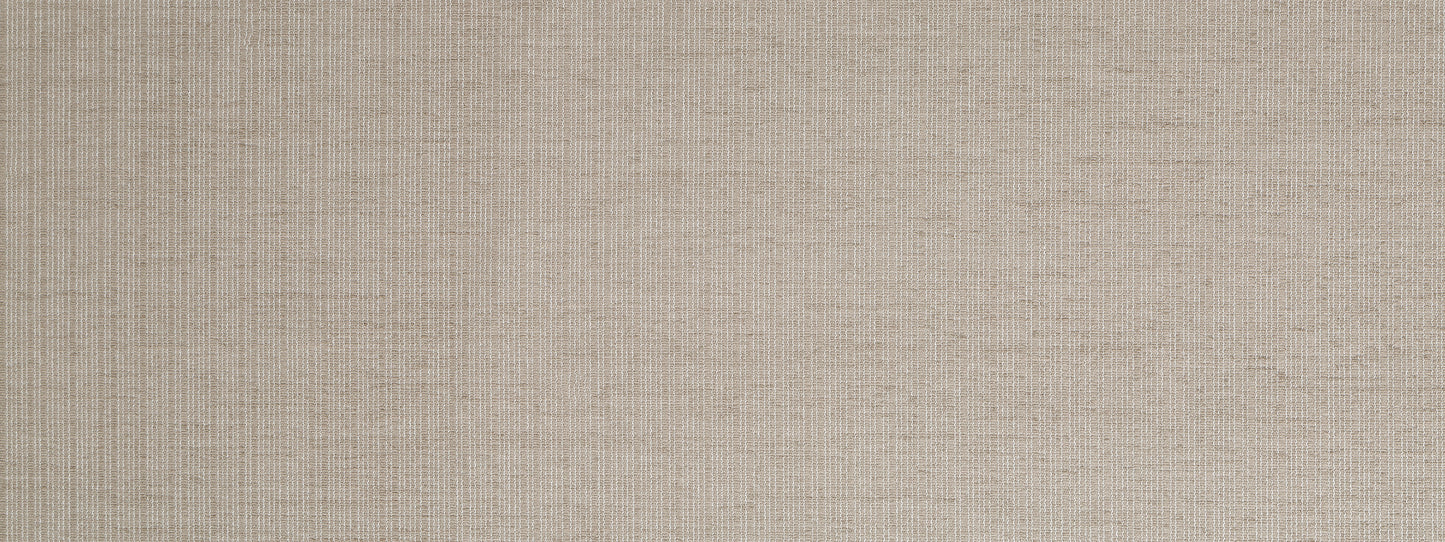 Beige linen-style upholstery fabric texture with subtle vertical weave.