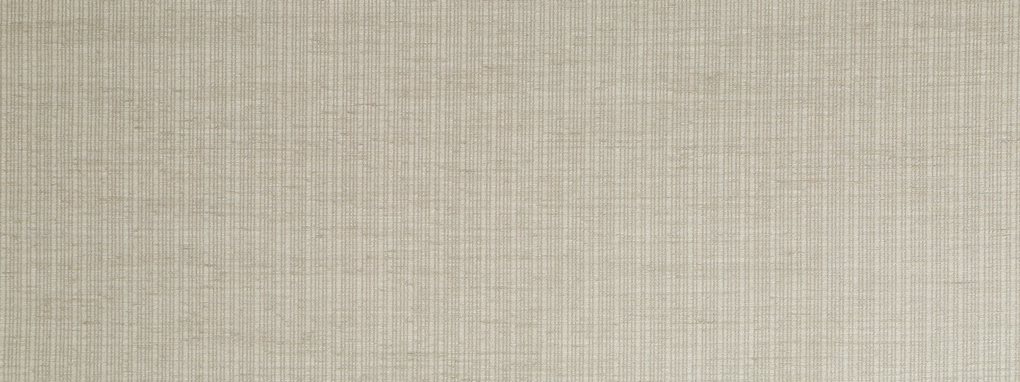 Beige woven upholstery fabric texture with visible fibers and subtle grain.