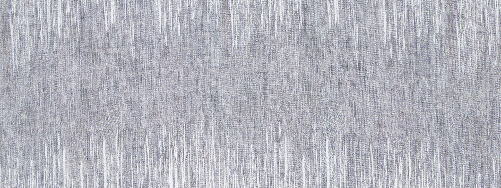 Close-up of indigo drapery fabric with subtle white vertical streaks; woven texture suitable for curtains.