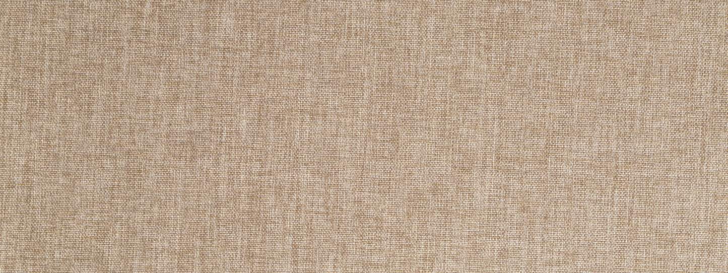 Beige woven linen upholstery fabric texture; natural, soft neutral textile.