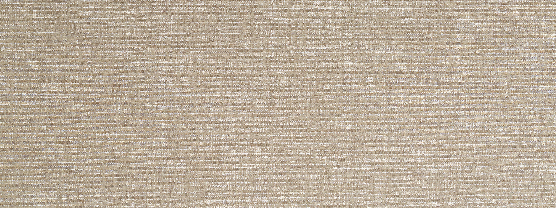 Beige linen-textured fabric close-up with woven fibers in light tan tones.