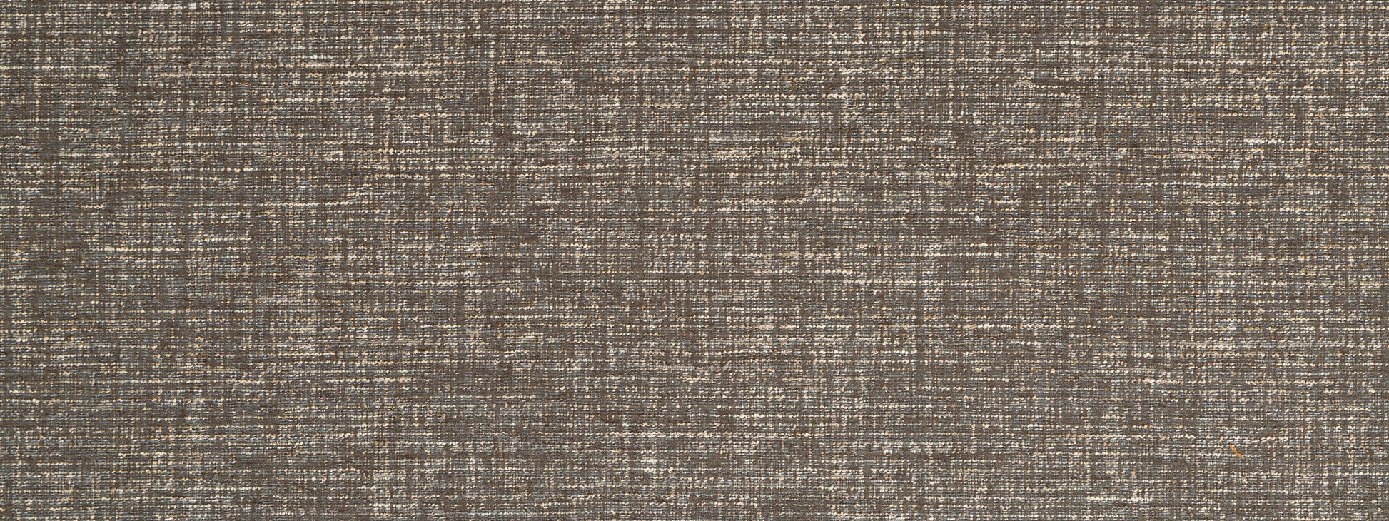 Brown woven fabric swatch with textured tweed-like weave and beige threads.