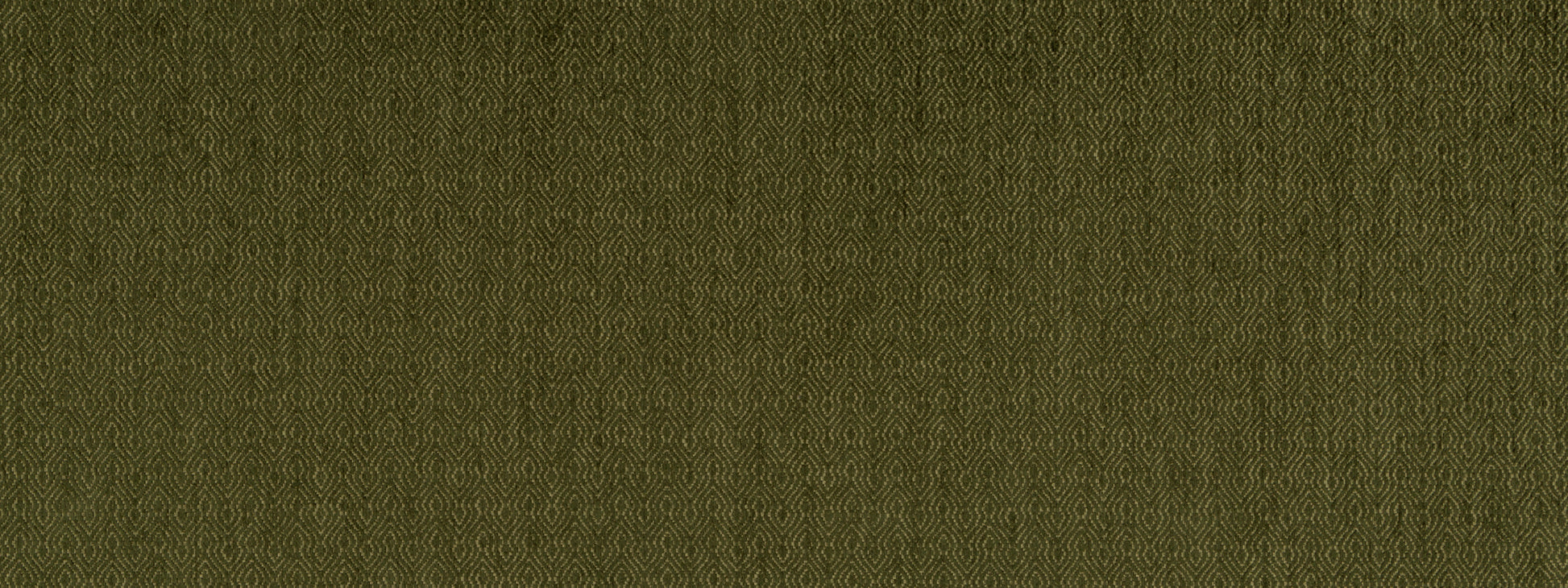 Olive green textured upholstery fabric close-up with visible weave and earthy tone.