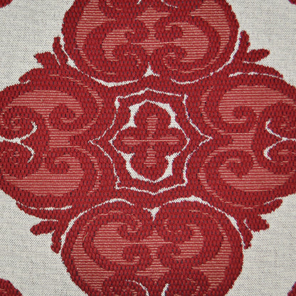 D.V. KAP HOME   24" x 24" Cotillion Pillow - Red Traditional    - 2571-R-2424