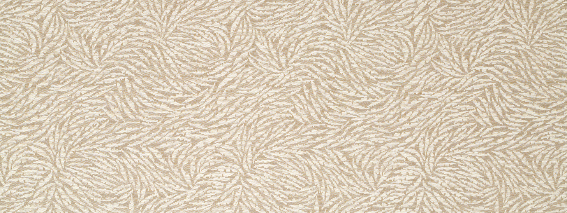 Beige wallpaper with tan fern-like botanical pattern, subtle organic texture for walls.