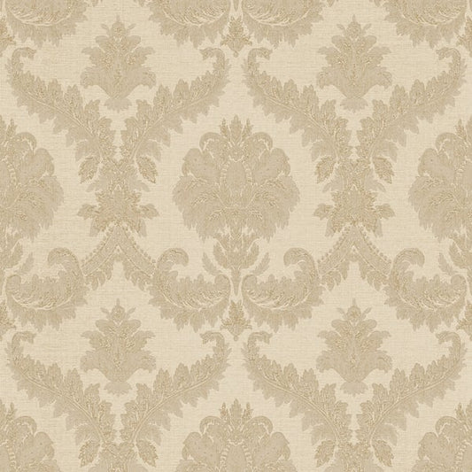 Galerie Wallcoverings Cottage Chic Damasco Imperiale Galerie Wallcoverings  Beige   - 25722