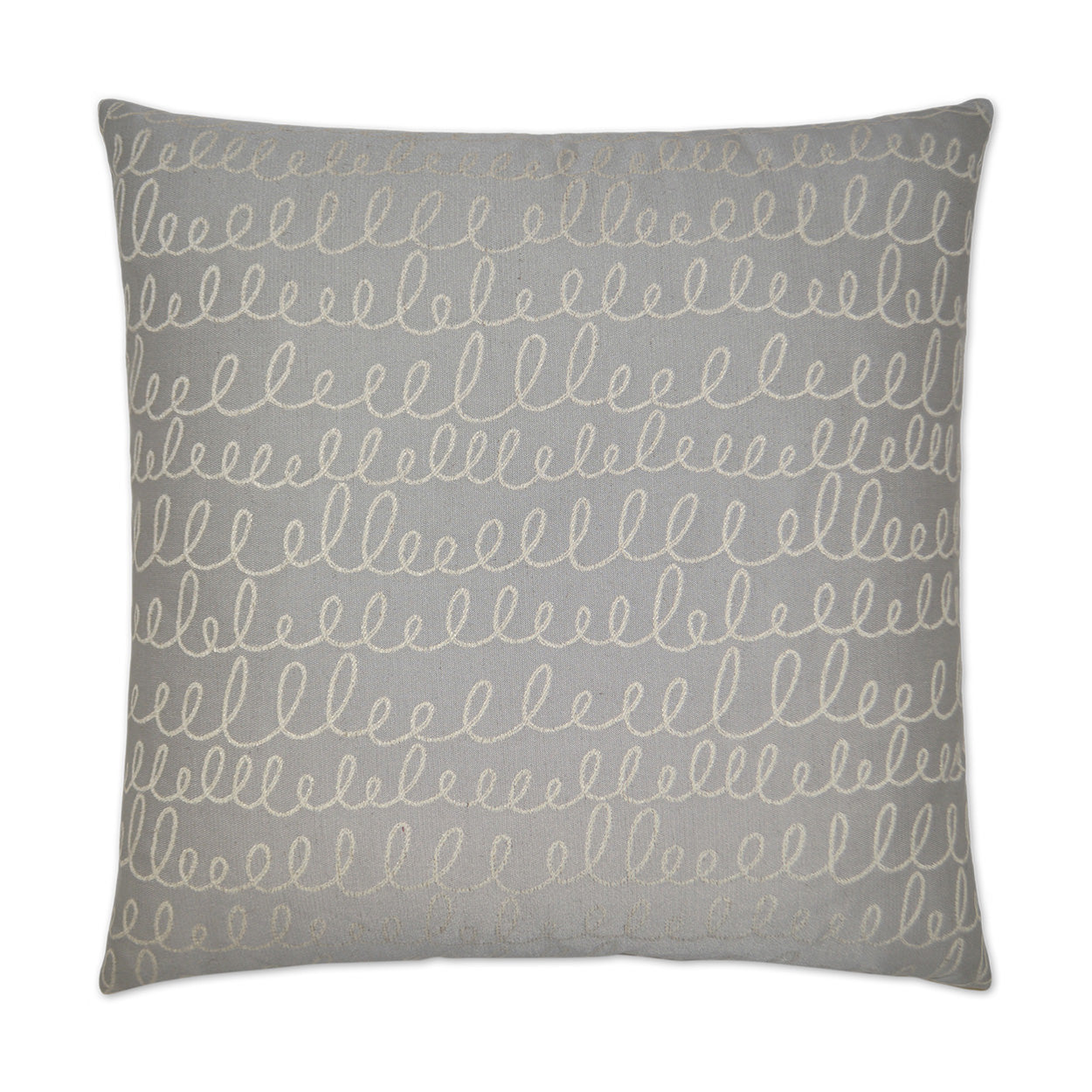 D.V. KAP HOME   24" x 24" Verbomania Pillow - Grey Abstract, Novelty    - 2573-G-2424