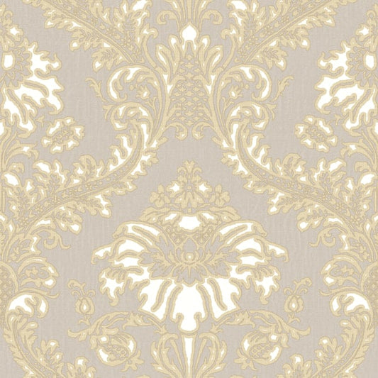 Galerie Wallcoverings Cottage Chic Damasco Superior Galerie Wallcoverings  Beige   - 25732