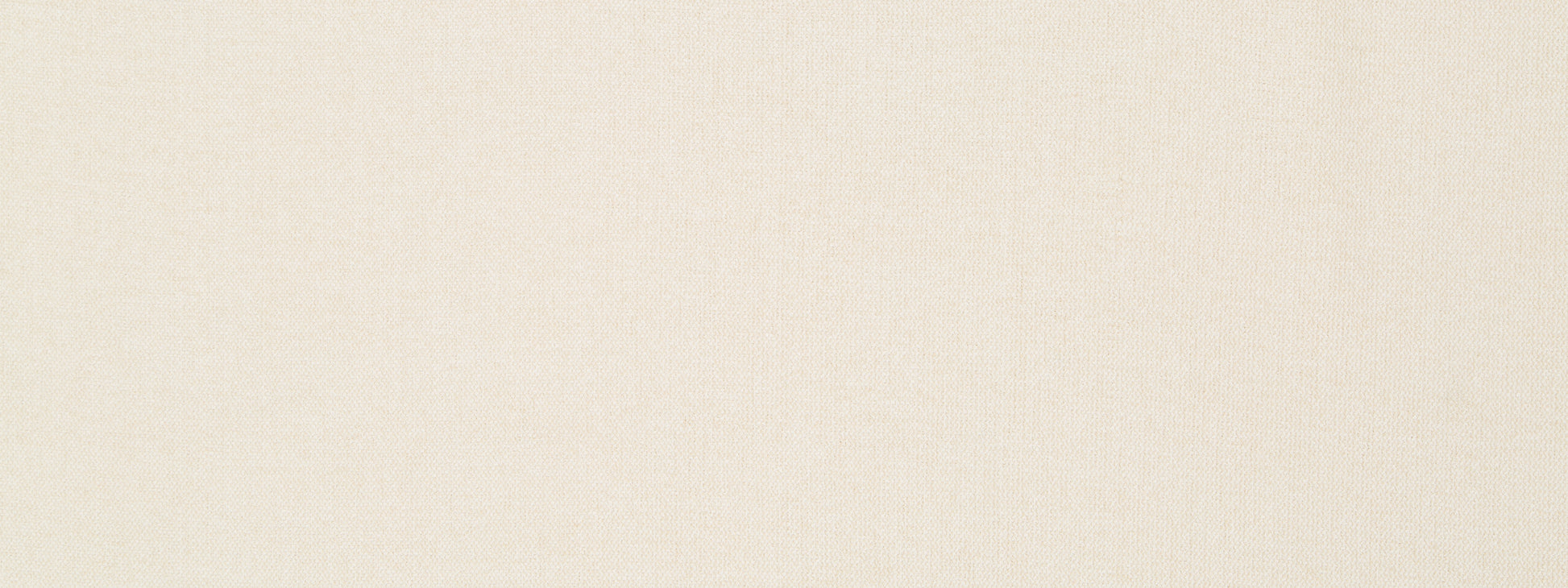 Cream upholstery fabric texture swatch with a subtle weave and warm neutral tone.