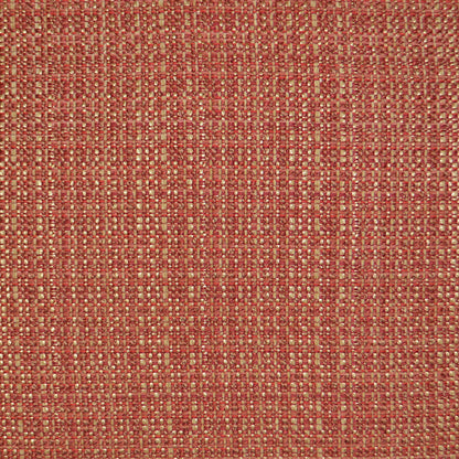 Cinnabar solid pillow with woven fabric featuring a speckled grid texture; 24 x 24.