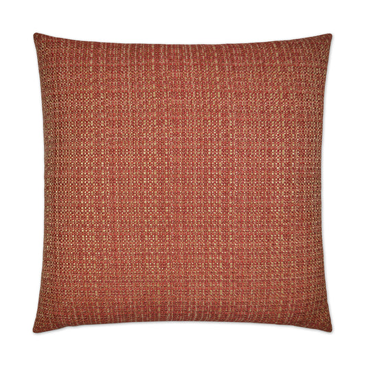 D.V. KAP HOME   24" x 24" Jackie O Pillow - Cinnabar Solid    - 2579-C-2424