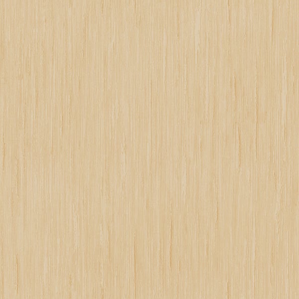 Light oak wood-look wallpaper with subtle vertical grain and warm natural finish.