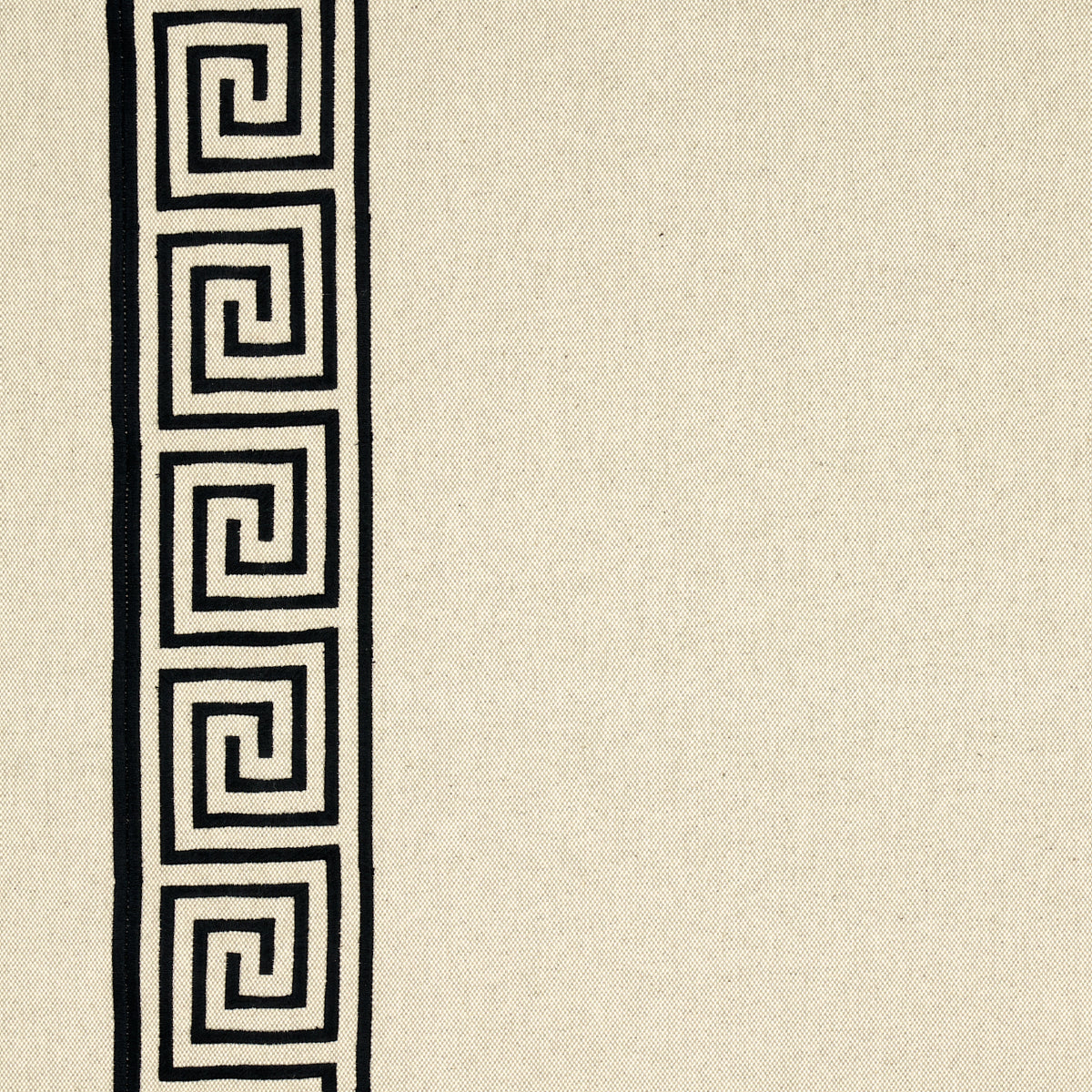 SCHUMACHER  AU NATUREL Greek Key Embroidery EMBROIDERIES EMBROIDERIES PEBBLE AND BLACK   - 25801
