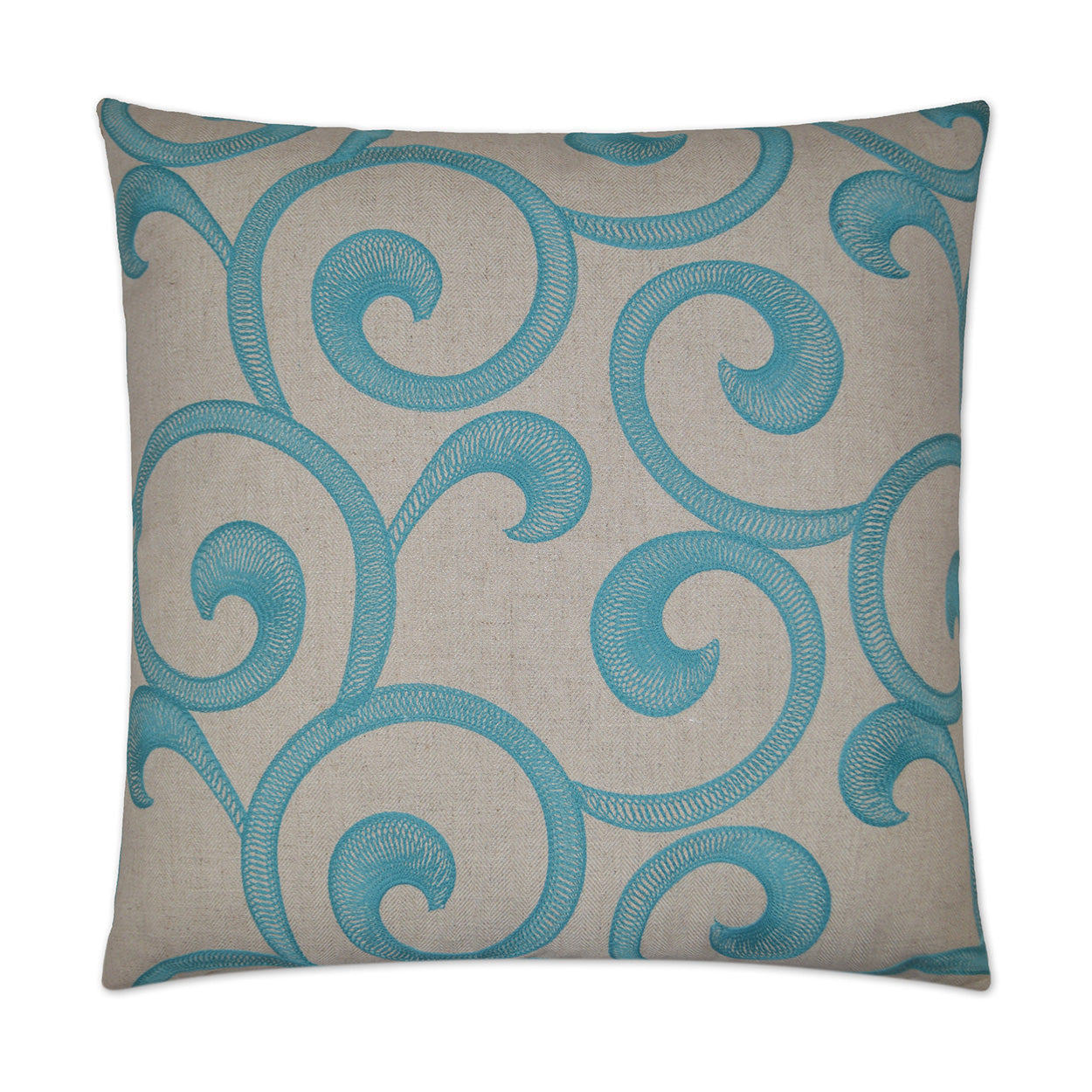 D.V. KAP HOME   24" x 24" Hampton Scroll Pillow Traditional    - 2584-2424