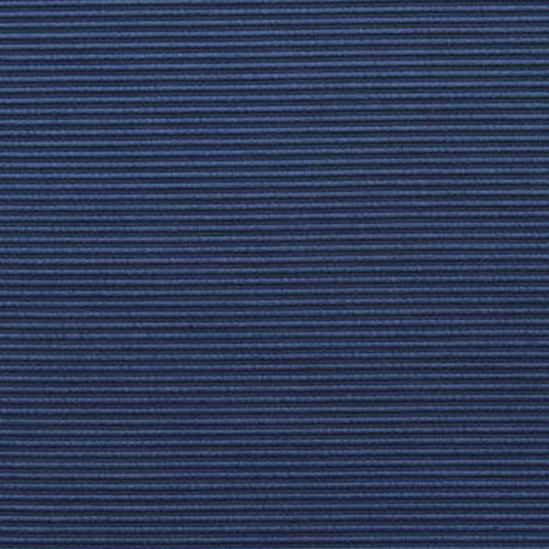 Navy blue ribbed knit fabric with tight horizontal ridges; casual apparel textile.