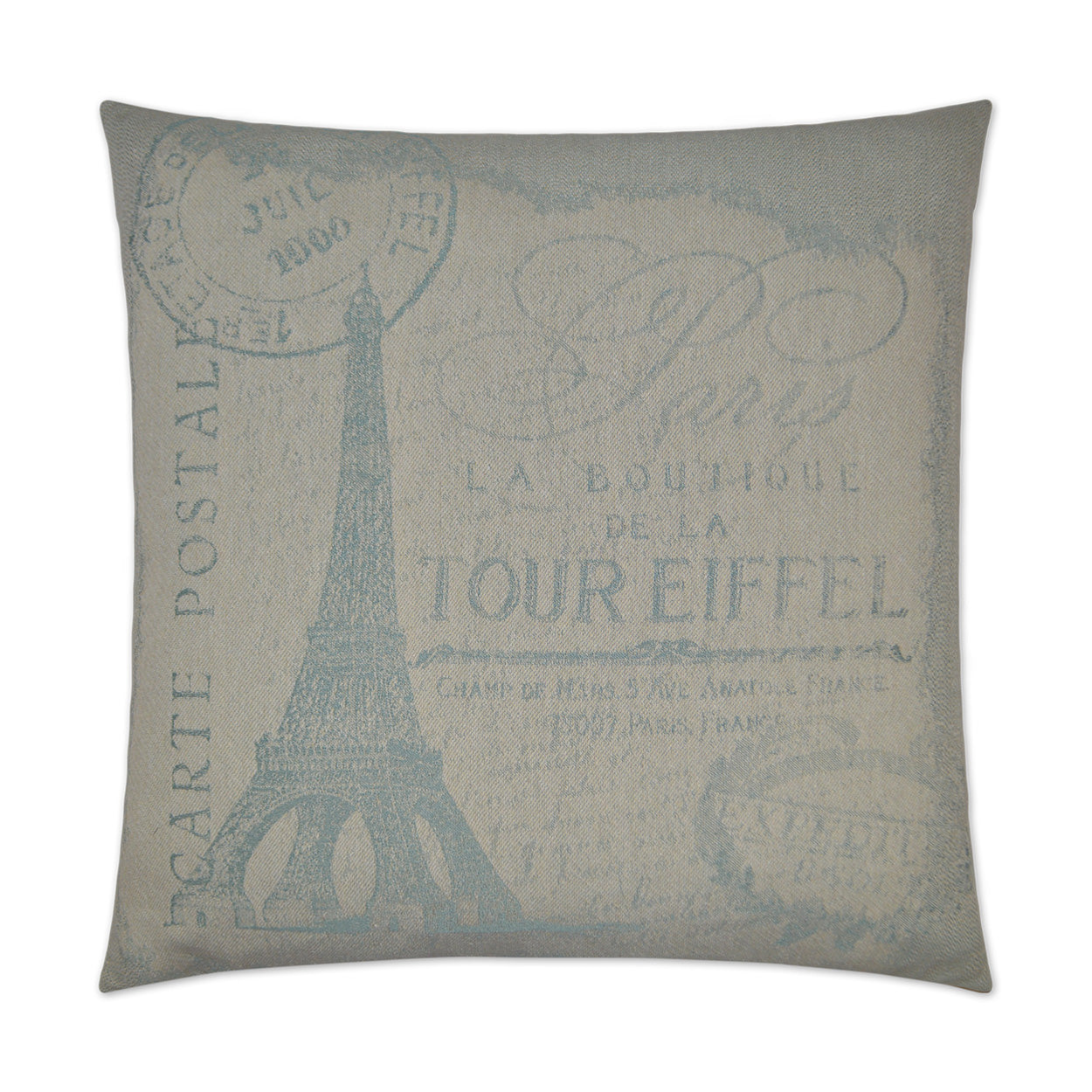 D.V. KAP HOME   24" x 24" Cartolina Pillow - Mint Novelty    - 2588-M-2424