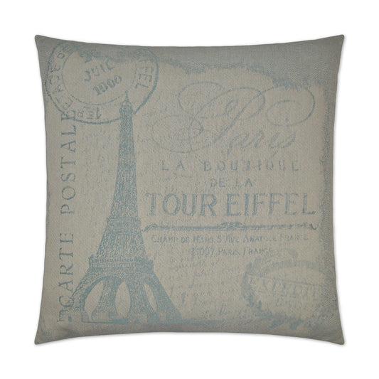 D.V. KAP HOME   24" x 24" Cartolina Pillow - Mint Novelty    - 2588-M-2424