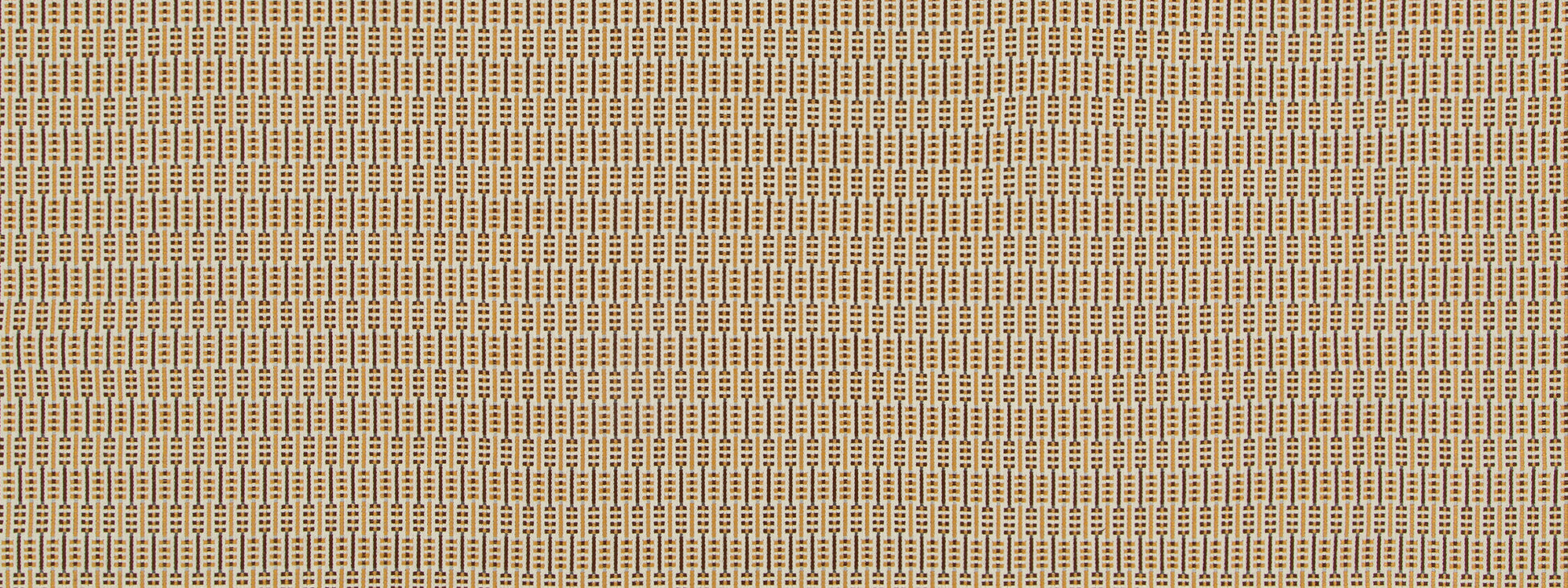 Beige and brown woven fabric with a subtle repeating vertical stripe pattern; rustic upholstery or decor textile.