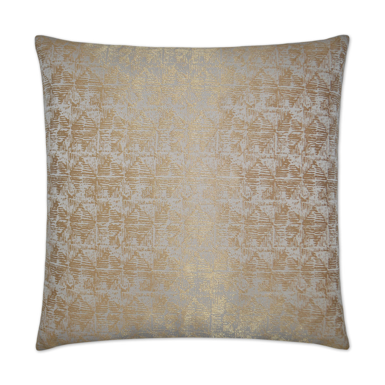 D.V. KAP HOME   24" x 24" Anton Pillow - Gold Glam, Abstract    - 2597-G-2424
