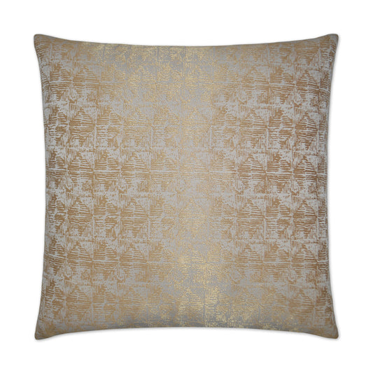 D.V. KAP HOME   24" x 24" Anton Pillow - Gold Glam, Abstract    - 2597-G-2424