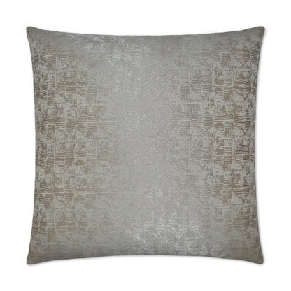 D.V. KAP HOME   24" x 24" Anton Pillow - Silver Glam, Abstract    - 2597-S-2424