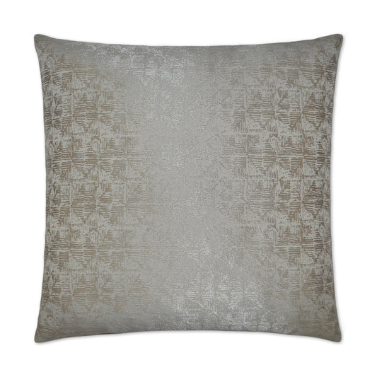 D.V. KAP HOME   24" x 24" Anton Pillow - Silver Glam, Abstract    - 2597-S-2424