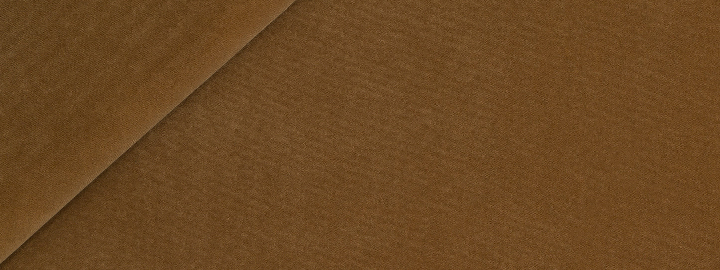 Amber fabric swatch with a subtle weave texture.