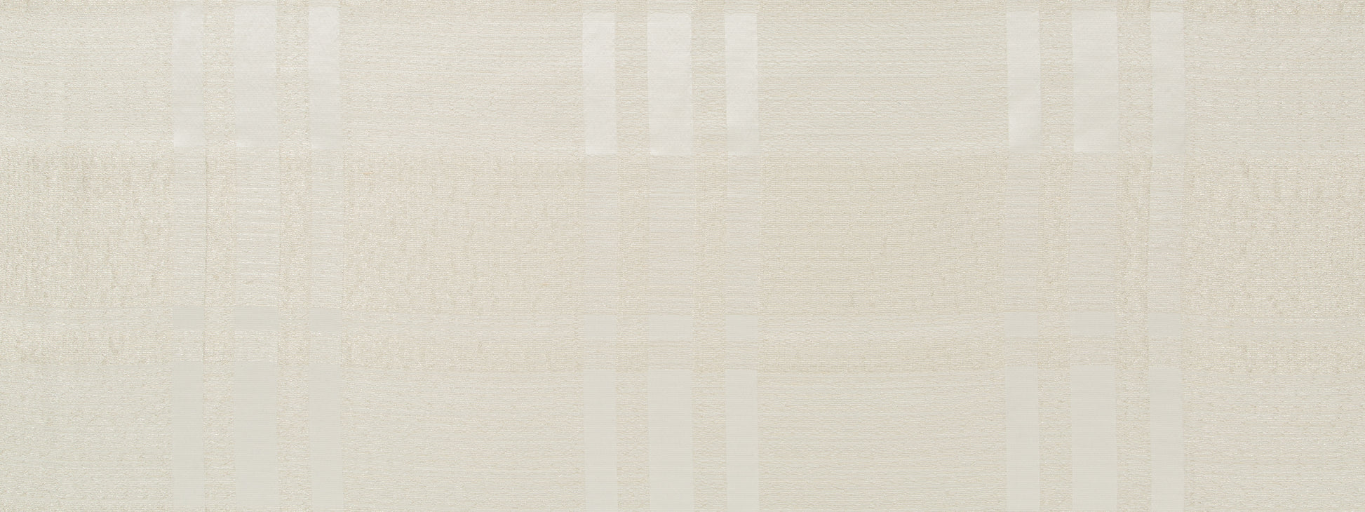 Cream linen-textured fabric with a subtle woven plaid grid in soft beige tones.