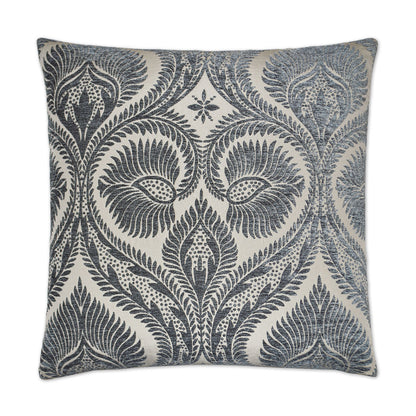 D.V. KAP HOME   24" x 24" Burma Pillow - Grey Global    - 2602-G-2424